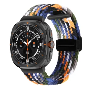 For Samsung Galaxy Watch Ultra Woven Watch with Magnetic Folding Buckle Smart Bracelet Wristband