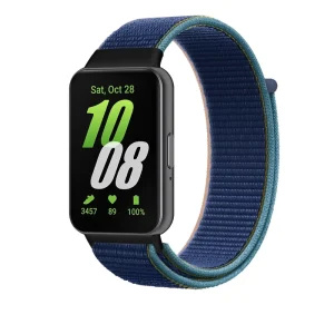 For Smart Bracelet Galaxy Fit3 Watch with Metal Head Velcro Nylon Loop SM-R390
