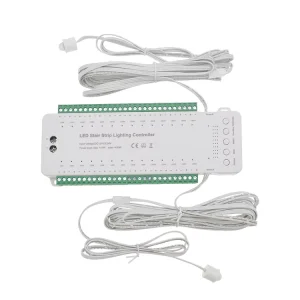 For Smart Stair Lighting Controller 16 28 Step Strip 12V 24V Motion Sensor PIR LED Dimmer System 420W 2 Year Warranty Home