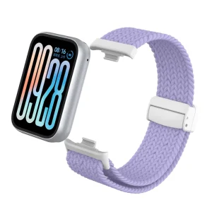 For Xiaomi Mi Band 9 Pro Strap Compatible Nylon Braided Magnetic Buckle Wristband for Redmi Watch 5 Strap Smart Watch Bands Red