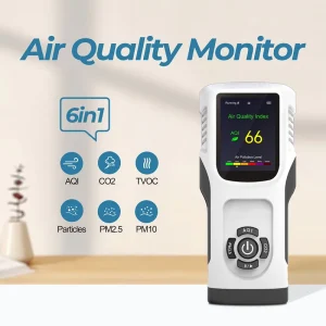 Fosensor Price Six In One Handheld AQI Check Meter Pollution Monitor Formaldehyde Detector Temperature&Humidity Meter