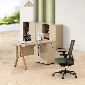 Foshan Modern Home Simple Staff Computer Table Furniture Small Modular Office Workstation Desk With Drawers for 6 Person