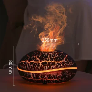 Fragrance Aroma Essential Oil Diffusers Aroma Diffuser Desktop Table Portable Smart Scent Ultrasonic Flame Humidifier for Home