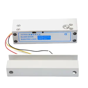 Frameless Glass Door Drop Bolt Lock 5 Wires Time Delay Fail Safe Electric Drop Bolt Lock for Access Control System