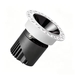 Frameless Recessed LED Ceiling Downlight Full Spectrum Anti Glare Aluminum Light for Hotel Lobby Indoor Application