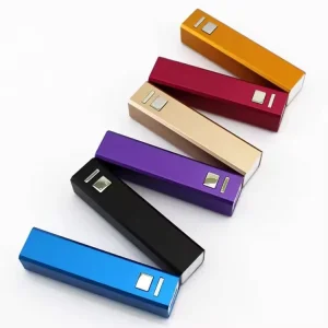 Free Sample Mini Powerbank 2600mAh Waterproof Portable USB Charger Smart Device Battery for Advertising Gift