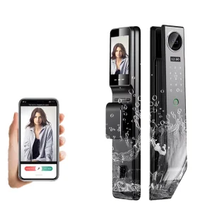 Full Automatic Smart Home Security System Electric Keyless Digital Fingerprint Combination Glass/Wood WiFi Connected