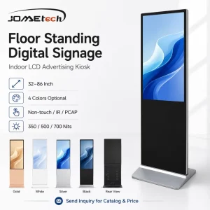 Full Color Indoor Vertical Kiosk Touch Screen Portable LCD Advertising Floor-Standing Digital Signage and Display