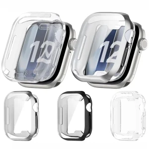Full Coverage TPU Protective Case for Apple Watch S12 43mm 47mm Anti Drop Soft Watch Bumper Cover Smart Watch Accessories