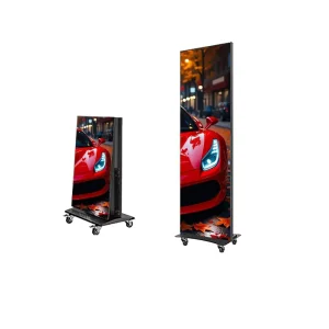 Full HD 1080p Android TV LED Advertising Monitor Displaytri-Foldable Led Poster Screen