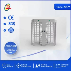 Full Height Turnstile RFID Face Recognition Access Control Gate Anti Tailgating Security Entrance Turnstile with Brushless Motor