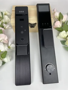 Full automatic Fingerprint Smart Lock Tuya App Control Face Recognition Card Access for Aluminum Stainless Steel Brass Doors