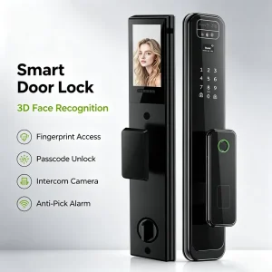 Fully Automatic Face Palm Smart Lock with Visual Cat Eye App Remote Control Fingerprint Smart Door Lock for Home Apartment
