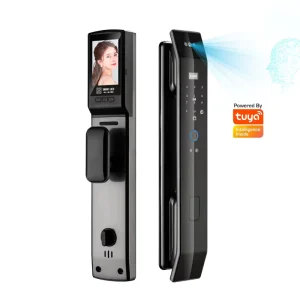 Fully Automatic Tuya WiFi Facial Recognition Smart Lock Fingerprint Password Biometric Home Security Door Digital Lock