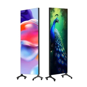 G T5 Series Smart Poster LED Screen Double Sided Indoor 750x2000mm High End Movable Vertical Display P1.25 1.56 1.9 2.5 2.6 2.9