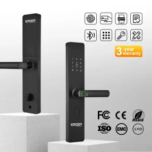G09 CE/FCC/RoHS Certified Smart Lock Fingerprint Unlock for Aluminum Door Home G09 Steel Iron 3-Year