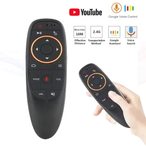 G10S with Google Voice Fixed Code AAA Battery 10m Range Wireless Remote Control for Smart TV Box & Android TV