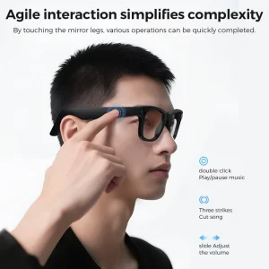 Hot G300 Real Time Simultaneous Interpretation Plurilingual Translation AI Smart Glasses 1080P HD Camera Speaker Microphone