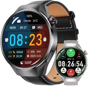 G5 Plus Men’s New Watch 1.75 inch AMOLED Screen 466 * 466 Resolution Step Calorie Function Heart Rate Health Monitoring Watch