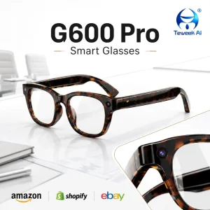 G600 Pro Smart Camera Eyewear 13MP Photography Software Stabilization Triple Microphone Array for Vlogging Tourism