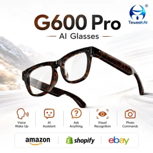 G600 Pro Smart Glasses With Camera Bluetooth Wireless AI Eyewear Video Recording Photo Capture Voice Assistant Technology