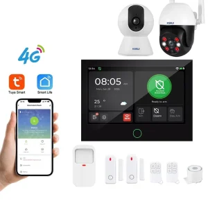 G74 4G Alarm System Smart Home 5MP Cameras Security Wireless Alarm System Touch Screen Burglar Wifi Alarm System