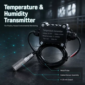 GAIMC GHTS Temperature Humidity sensor Broiler Layer Houses Resistant Dustproof For Smart Poultry Farm Monitoring