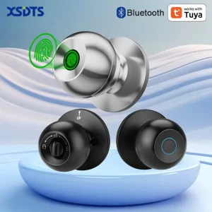 GL02 Biometric Fingerprint Door Lock Keyless Entry Security System for Front Door Easy Installation Works with Tuya Smart