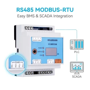 GLD4100 Positioning IP ABS Water Leak Detector Strobe Alarm 12 24VDC Relay Output Leak Sensing Cable for Data Center