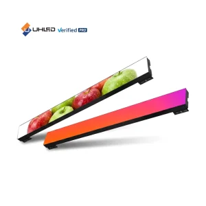 GOB P0.9 P1.2 P1.5 P1.8 Full Color 500cd m Brightness 5 Year Warranty Advertising Smart Shelf LED Display Stretch Bar for