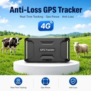 GPS Big Animals Tracker GSM/GPRS/GPS Locator With 4G Network vibration Proof Gps Function for IOS/Android PCs