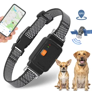 GPS Dog Collar Fence Electric Remote Rechargeable Waterproof GPS Tracker Collars 4G Sim Wireless Pet Containment System