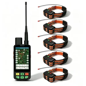 GPS Dog Fence Manager: Customizable Multi-Zone Geofencing (7+ Boundaries) + Vibration/Buzzer Escape Alerts(1PDA 5 Collars)