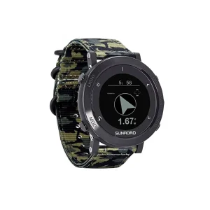 GPS Heart Rate Running Watch Mountaineering Waterproof Barometric Pressure Altitude Compass Smart Men Wristwatch