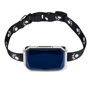 GPS Smart Pet Tracker Collar for Dogs Cats IP67 Real Time Location Anti Loss Device Free App Notification for Puppy Kitten