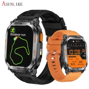 GPS Smart Watch QX18 Flashlight Outdoor Sport Watch 630mah Battery IP68 Waterproof 178+ Exercise Modes Watch for Men
