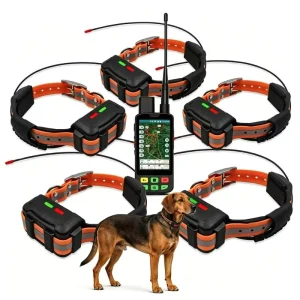 GPS Tracker Dogs Deployment: 20-Collar Capacity + Historical Trajectory Playback (7-Day Log) & Group Training(5 Collars)