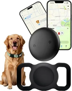 GPS Tracker for Dogs Collar (iOS & Android) Smart Pet Activity Tracker No Subscription