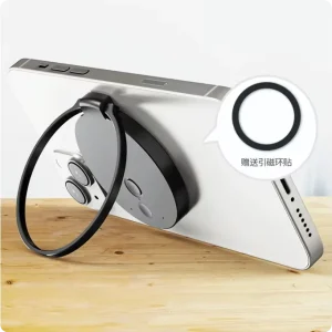 GPT AI Voice Assistant with Magnetic Rotating Mobile Phone Holder Stand Support Ring Recording Translation Summary Transcription