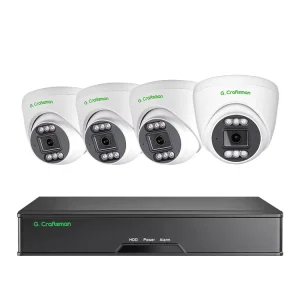 GR RFX M5V K4 5MP Dome Security Camera System IP POE NVR Package Kits Indoor Outdoor Night Vision Price