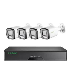 GR TFX M5V K4 5MP Bullet Security Camera System Outdoor Night Vision Outside Waterproof IP POE 4K 8MP NVR Package Kits