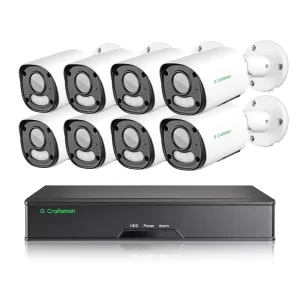 GR YUFX M5V K8 8 Channel POE NVR Register 5MP Camera Kits Network Video Recorder System Audio Home Security
