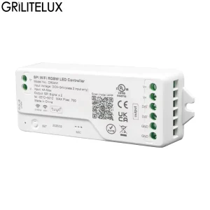 GRILITELUX Certified SPI Tuya LED Controller for WS2811 WS2812B Addressable RGB Light Strips