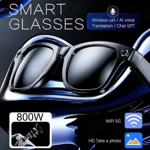 GS380 Smart Glasses: HD Camera, Video Recording, AI , Auto Color-Changing Lens