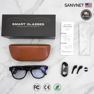 GS5 MAX AI Smart Sunglasses AI Translation 8MP Camera ChatGPT POV Recording Smart Glasses With Charging Case