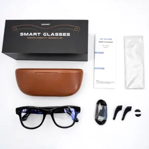 GS5 MAX Al Smart Glasses With Charging Case 8MP Camera WIFI Transfer Men Sport Sunglasses Smart Wearable Headset