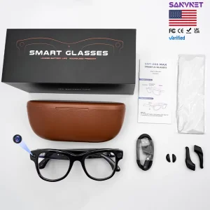 GS5 Max 8MP POV Camera Smart Glasses AI Translation Drop Shopping Smart Sunglasses 3600mAh Charging Case
