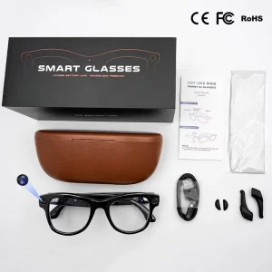 GS5 Max POV 8MP Camera Glasses AI Translation Sunglasses with Charging Case Dual Lenses Men Sport 4K Smart Glasses