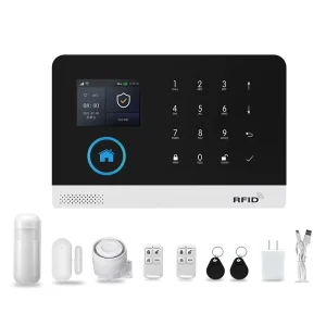 GSM+WiFi Tuya Security Alarm System Starter Kit Home Alarm 433mhz for Home Security Works with Tuya Smart APP