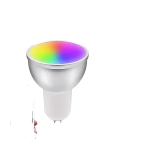 GU10 WiFi Smart LED Bulb, RGB+C+W White, 5W Dimmable Light, Tuya Smart Life Remote-Controlled Bulb Compatible with Alexa and Google
